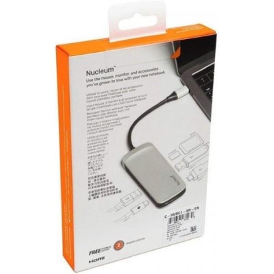 Multi-adapter Kingston Nucleum, USB-C till 2xUSB-C/USB 3.0/HDMI 2.0/kortläsare- Svart#5