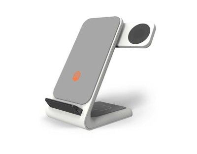 STM ChargeTree Swing, ladda 3 enheter samtidigt iPhone/AirPods/Watch, QI-certifierad - Vit