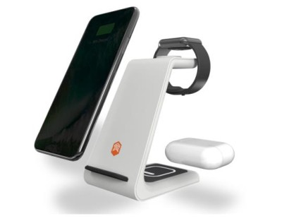 STM ChargeTree Swing, ladda 3 enheter samtidigt iPhone/AirPods/Watch, QI-certifierad - Svart#1