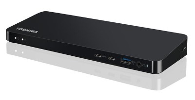 Toshiba Thunderbolt 3 Dock, USB-C dockningsstation med VGA/HDMI/DP/MiniDP/USB 3.0/LAN - Svart