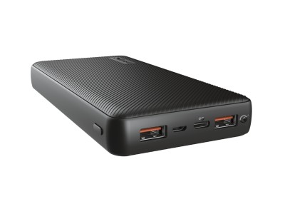Trust Primo Ultra-Thin Ultra-Fast Powerbank, 20000 mAh snabbladdning, 2xUSB-A, 1xUSB-C 18W#1