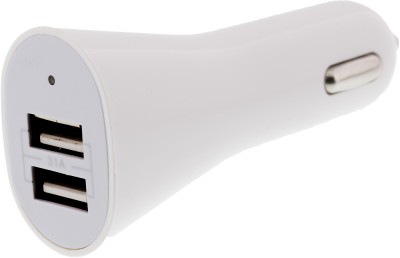 Strömadapter från Cigguttag EPZI, 12-24V till 2xUSB type A, 3,1A - Vit