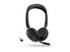 Jabra Evolve2 65 Flex USB-A MS Stereo, Bluetooth, inkl. laddningsställ - Svart#1
