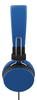 Streetz HL-W200 headset, 3,5mm, vikbara, 1,5m - Blå#3