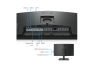 27" BenQ PD2706U, IPS 4K/3840x2160, höjdjusterbar, pivot, HDMI/DP/USB-C 90W, USB 3.2-hubb, högtalare#9
