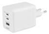 AC-adapter Deltaco USB GaN Wall Charger 100W, 2xUSB-C / 1xUSB-A#1