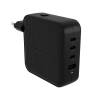Hyper Hyperjuice 100W GaN Travel Charger med 3xUSB-C/1xUSB 3.0 - Svart