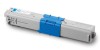 OKI C310/C330/C510/C530/C531, 2000 sidor, Cyan
