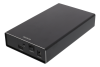 Externt kabinett 3.5" SATA till USB-C, USB 3.1 Gen2 10Gbps, Deltaco#1