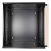 19" Skåp DELTACO 12U, 540x450x580mm, stående eller väggmonterat, glasdörr - Svart#4