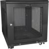 19" Skåp StarTech.com 12U, 600x854x640mm, stående med hjul - Svart#1