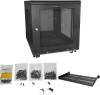 19" Skåp StarTech.com 12U, 600x854x640mm, stående med hjul - Svart#3