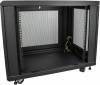 19" Skåp StarTech.com 12U, 600x854x640mm, stående med hjul - Svart#4