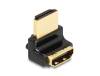 Adapter HDMI hane till hona, DeLOCK, 8K@60Hz, vinklad uppåt - Svart#2