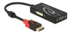 Multi-adapter DeLOCK DisplayPort 1.2 till VGA/HDMI/DVI, 4K passiv - Svart#1
