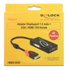 Multi-adapter DeLOCK DisplayPort 1.2 till VGA/HDMI/DVI, 4K passiv - Svart#2