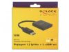 Splitter DeLOCK 1 x Displayport in > 2 x HDMI ut 4K@30Hz, DP 1.2#2