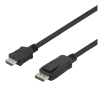 DisplayPort till HDMI-kabel, 4K@30Hz, DP 1.2, 2 meter - Svart#1