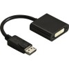 Adapter från DisplayPort hane till DVI-D Dual Link hona, 0,2 meter, 1080p, 60Hz, svart#1