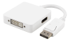 Multi-adapter DisplayPort till DVI-D/HDMI/DP, UHD, 60Hz - Vit#1