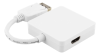 Multi-adapter DisplayPort till DVI-D/HDMI/DP, UHD, 60Hz - Vit#2