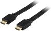 HDMI-kabel, 4K/3D, flat, 7 meter - Svart