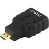 Adapter Micro-HDMI hane till HDMI hona, guldpläterad - Svart#1