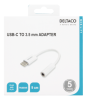 Adapter Deltaco USB-C till 3,5mm, passiv - Vit#4