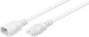Strömkabel MicroConnect Power Cord C13 - C14 förlängning, 3 m - Vit