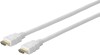 HDMI-kabel Vivolink Pro Ultra Flexible, HDMI 2.0, 4K@60Hz, 0,5 meter - Vit