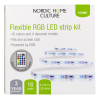 NHC LED-list, 4x50cm, 12 olika färger, RGB, fjärrkontroll, USB#4