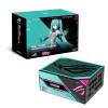 Asus ROG Thor 1200W Platinum III Hatsune Miku Edition, ATX 3.1, 135 mm fläkt, 80PLUS Platinum, semipassivt, löstagbara kablar, OLED display, Aura Sync ARGB#1