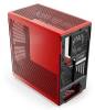 Hyte Y40 Red Miditower, ATX, Panoramic Glass, inkl. PCIe 4.0 riser - Svart/Röd#2