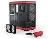 Hyte Y40 Red Miditower, ATX, Panoramic Glass, inkl. PCIe 4.0 riser - Svart/Röd#3