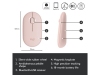 Logitech Pebble M350, 1000 dpi, RF/Bluetooth - Rosa#5