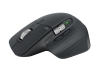 Logitech MX Master 3S Performance Wireless Mouse, RF/Bluetooth, 8000 dpi - Svart/Grå