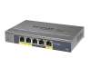 Netgear ProSafe GS105PE, 5-port Gigabit varav 2xPoE+ 19W, VLAN#1