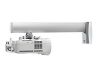 SMS 450 mm pelare, alu/vit, passande WL Short Throw V, V+ samt motoriserad