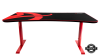 Arozzi Arena Gaming Desk Red, höjdjusterbart, heltäckande musmatta med logga - Röd