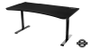 Arozzi Arena Gaming Desk Large Pure Black, höjdjusterbart, heltäckande musmatta - Helsvart