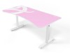 Arozzi Arena Gaming Desk White Pink, höjdjusterbart, heltäckande musmatta med logga - Vit/Rosa