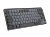 Logitech MX Mechanical Mini Minimalist Tactile, RF/Bluetooth, bakgrundsbelyst - Grafitgrå#1