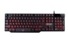 QPAD MK-5 Pro Gaming Virtual Mechanical Keyboard, röd LED, nordiskt - Svart#1