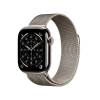 Apple Watch Series 11&nbsp;GPS + Cellular 42mm&nbsp;Naturlig Titanboett med Naturlig Milanesisk loop