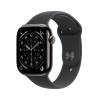 Apple Watch Series 11&nbsp;GPS + Cellular 42mm&nbsp;Skiffer Titanboett med Svart Sportband - M/L