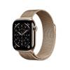 Apple Watch Series 11&nbsp;GPS + Cellular 42mm&nbsp;Guld Titanboett med Guld Milanesisk loop