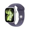 Apple Watch Series 11&nbsp;GPS + Cellular 46mm Silver Aluminiumboett med Purpurdimma Sportband - S/M