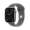 Apple Watch Series 11&nbsp;GPS + Cellular 46mm&nbsp;Naturlig Titanboett med Granitgrå Sportband - S/M