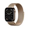 Apple Watch Series 11&nbsp;GPS + Cellular 46mm&nbsp;Guld Titanboett med Guld Milanesisk loop - M/L
