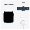 Apple Watch Series 7 GPS + Cellular 41mm Aluminiumboett med Sportband - Blå#4